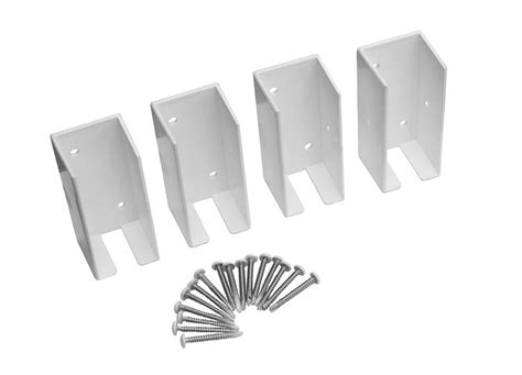 vinyl fence metal brackets|vinyl fence wall mount brackets.